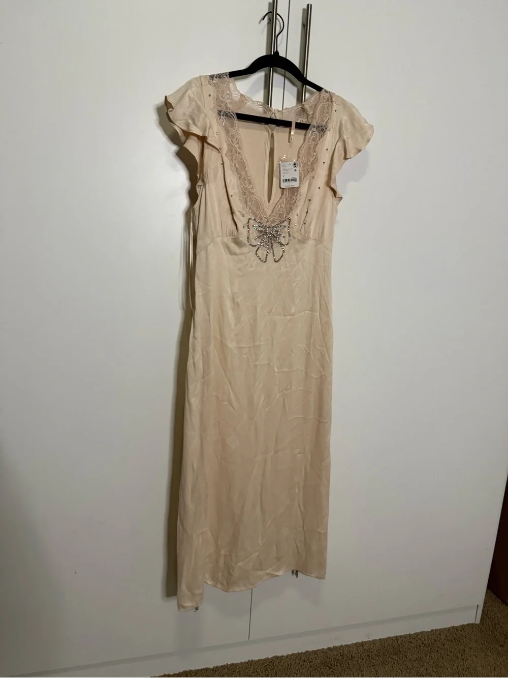 Free People Tied With Joy Slip Dress -Small - Picture 5 of 9